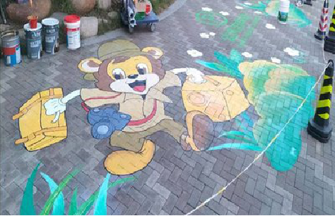 淮北夏季画地面彩绘会遇到的问题