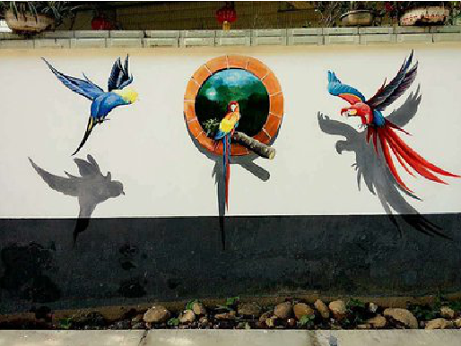 淮北视觉错位-3D墙绘设计