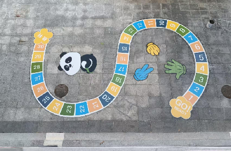 淮北地面游戏彩绘