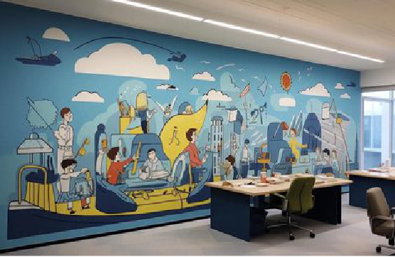 淮北办公室墙绘的特点。